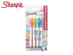 A package of four pastel-colored Sharpie S.Note highlighters.