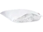 Fehér Polygiene® Duo-steppelt steppelt párna nyitott cipzárral