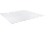 White mattress with vertical quilting.