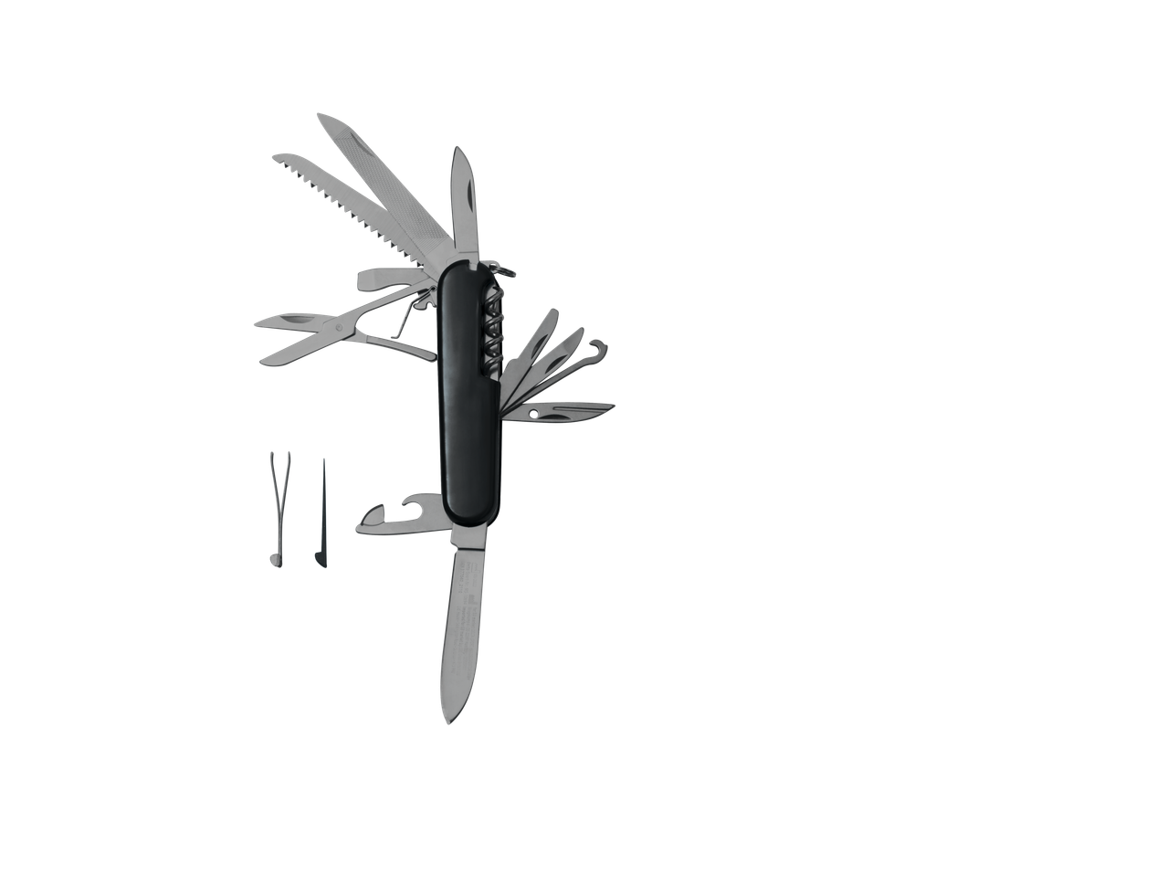 Crivit daudzfunkcionāls kabatas nazis ar asmeni, zāģi un korķviļķi.