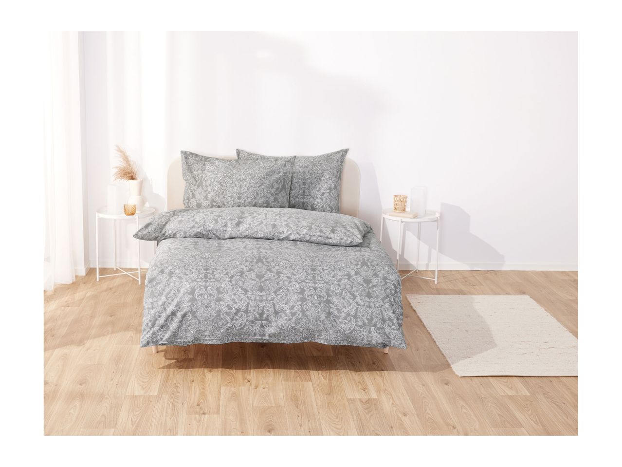 Go to full screen view: Livarno Home Renforcé Duvet Cover Set - Double - Image 3