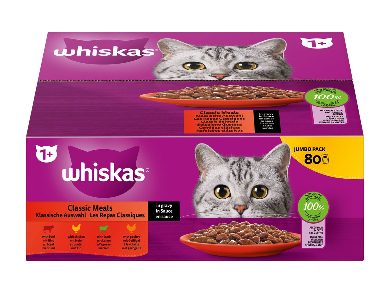 Passer au mode plein écran: Nourriture humide pour chat Whiskas 1+ - Image 1