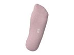 A single pink no-show sock with the size '35-38' printed on the sole.