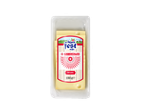 Alpenfest Emmentaler kaasplakken, 150g, in een doorzichtige plastic verpakking.