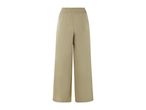 Wide-leg, olive green pants.