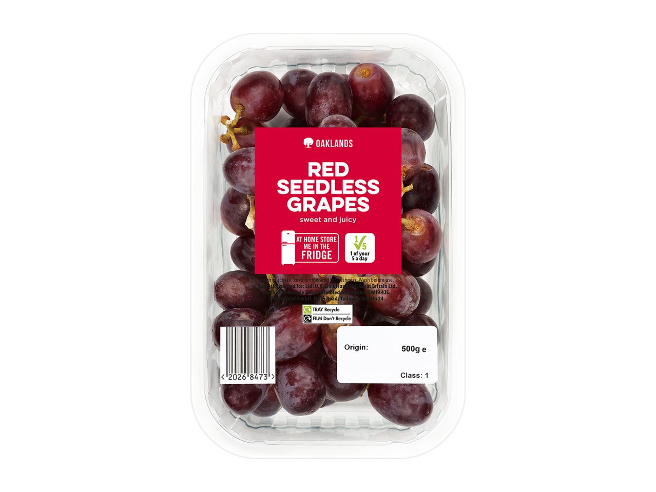 Go to full screen view: Oaklands Red Seedless Grapes - Image 2