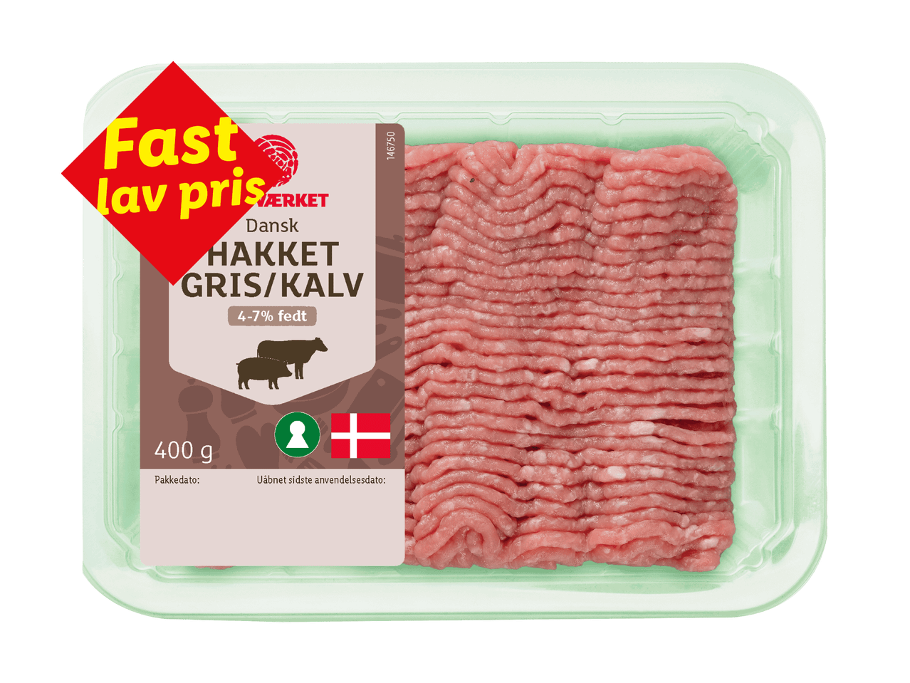 Hakket grise- og kalvekød
