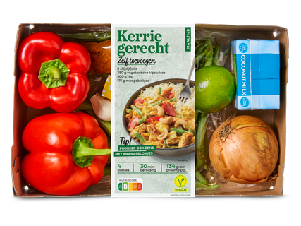 Verspakket kerrie-gerecht