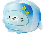 Playtive Squishy Plush Toy, a blue seal with green stars on its back.
