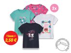 Četiri Peppa Pig majice kratkih rukava za djevojčice, 2 paketa po 2,50€.