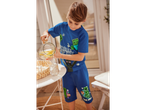 Boy wearing a blue Minecraft T-Shirt