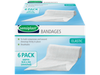 Sensiplast® elastiniai bintai kompresams ir tvarsčiams, 6 pakuotės, 8cm x 4m.