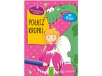 Książka z łączeniem kropek dla dzieci od 6 lat, z księżniczką i smokiem.