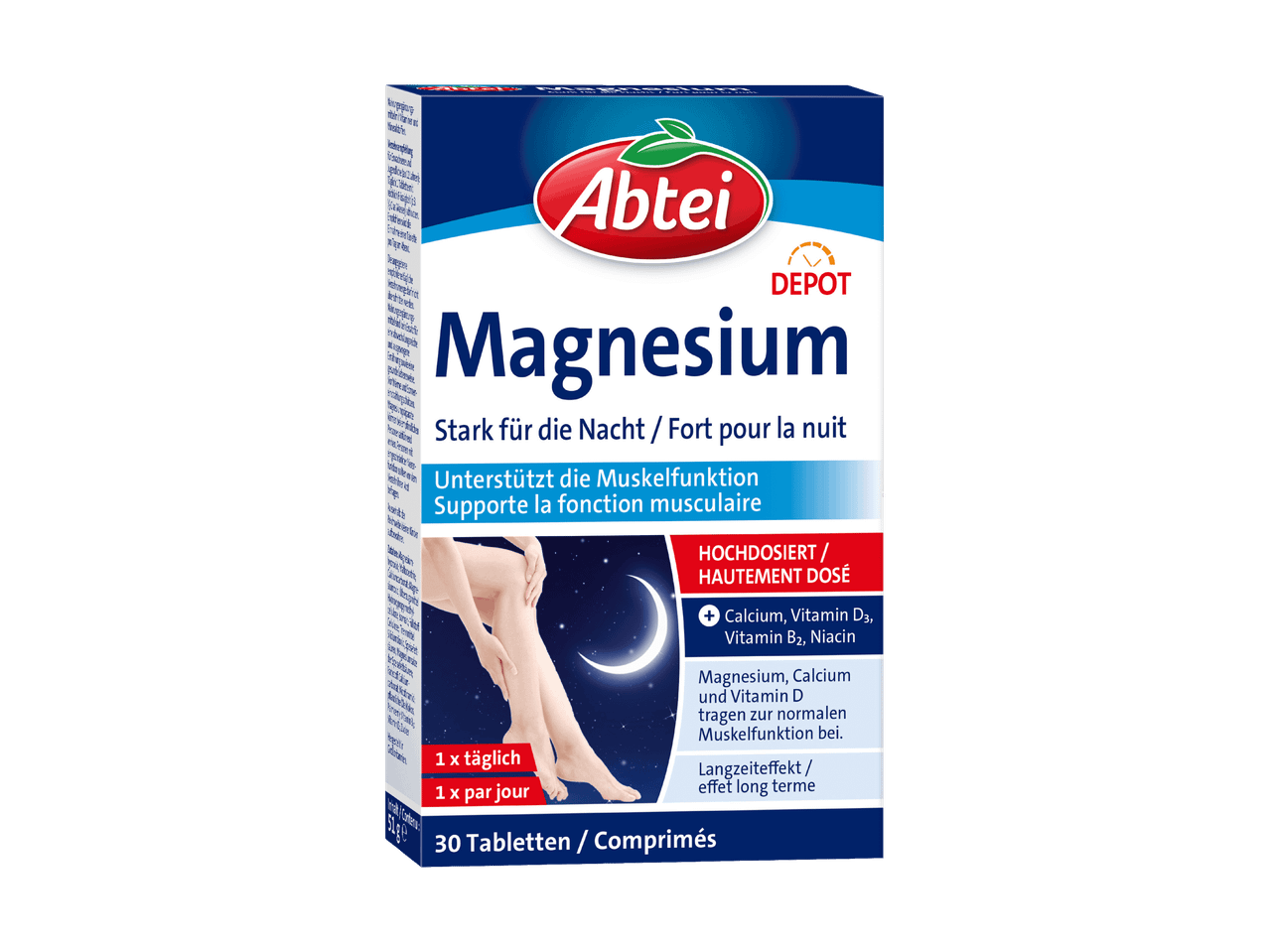 Abtei Magnesium Packung für die nächtliche Muskelfunktion.