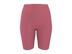 Women's ribbed cycling shorts in a dusty pink color