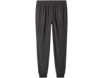 Dark gray fleece sweatpants with an elastic waistband and cuffed ankles.