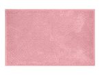 Pink rectangular bath mat with a textured, bobble surface