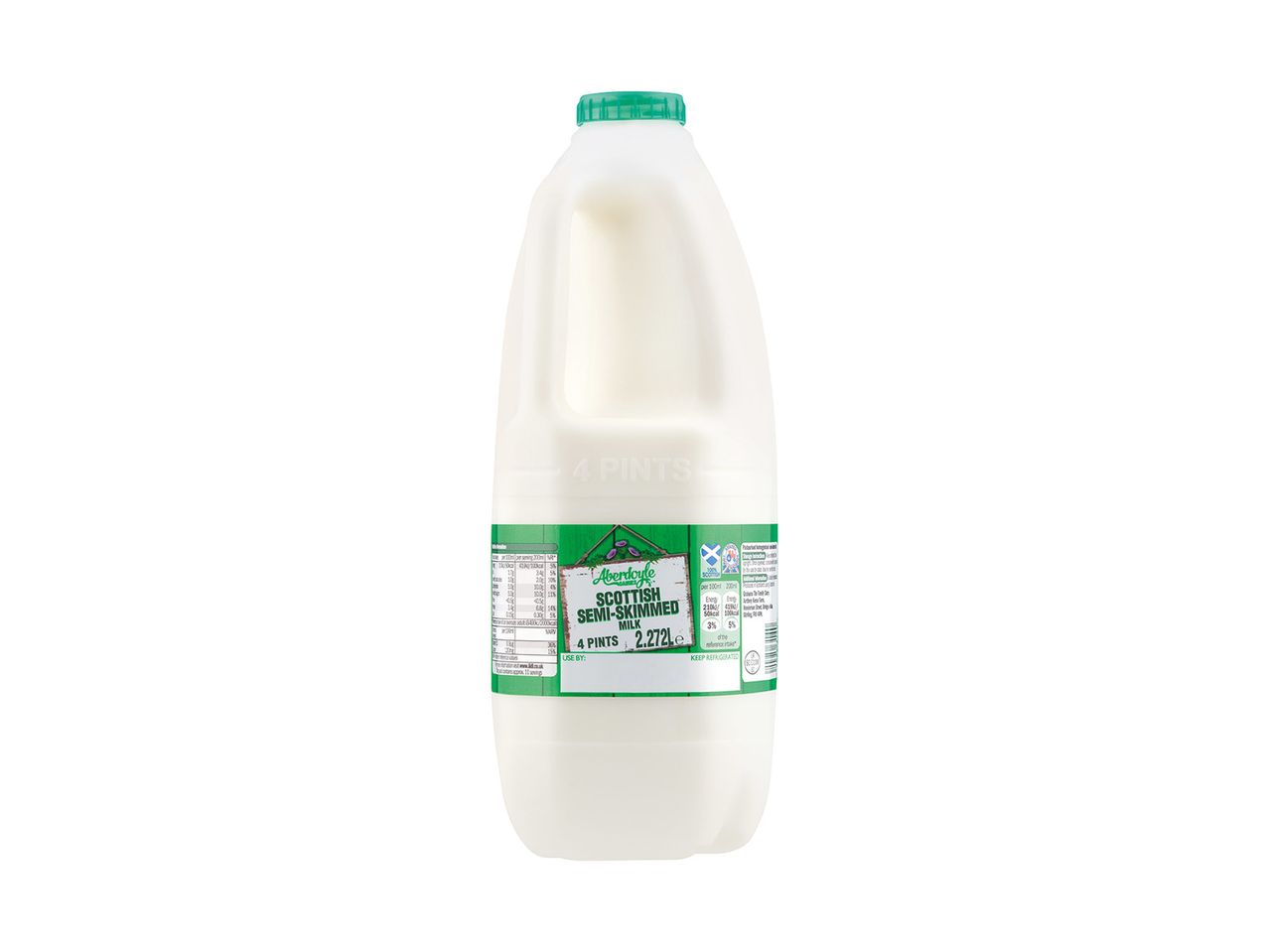Go to full screen view: Aberdoyle Dairies Scottish Semi Skimmed Milk - Image 1