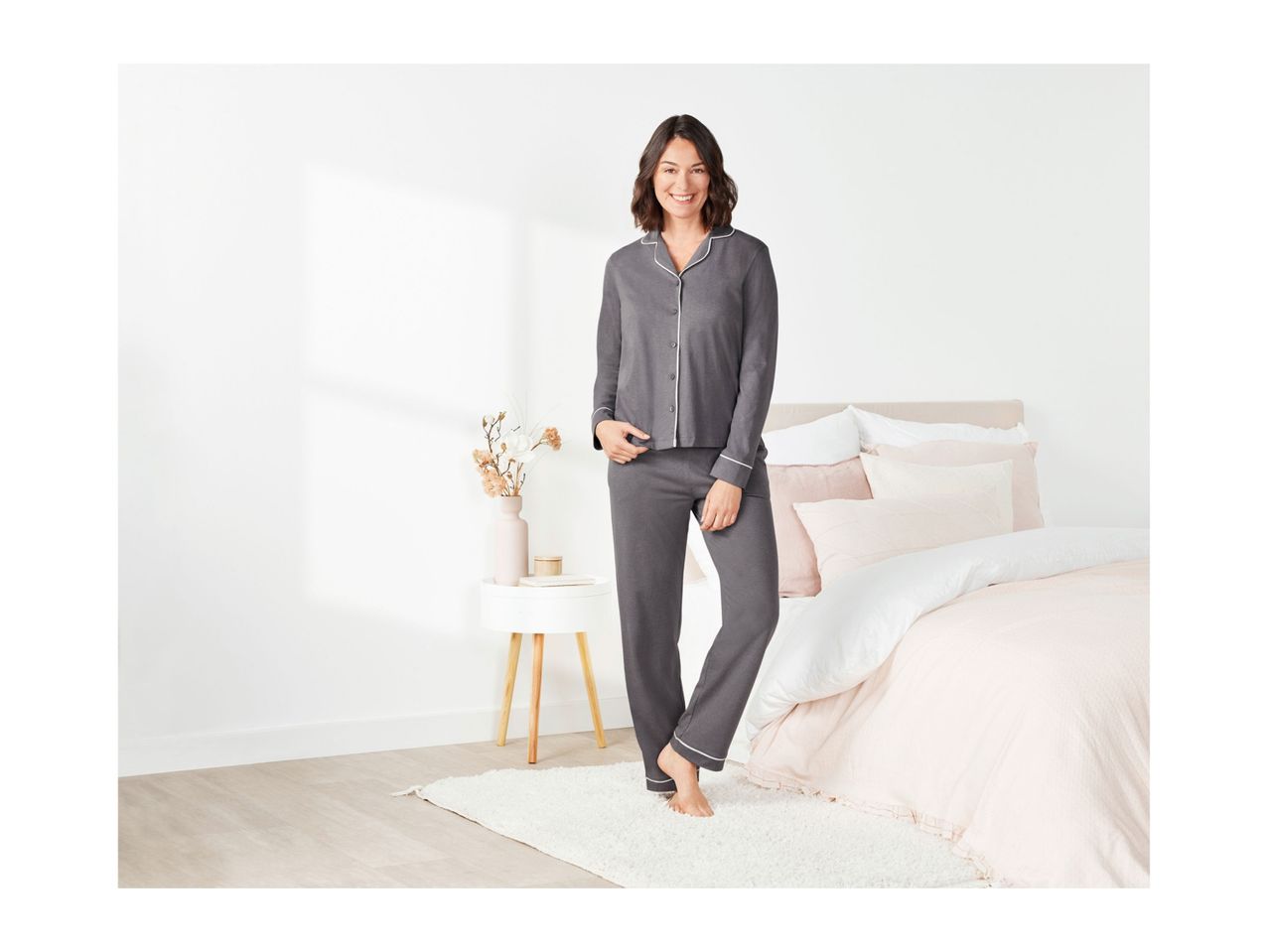 Go to full screen view: Esmara Ladies' Pyjamas - Grey - Image 5