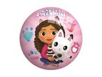 A pink Gabby's Dollhouse ball featuring Gabby and her cat.