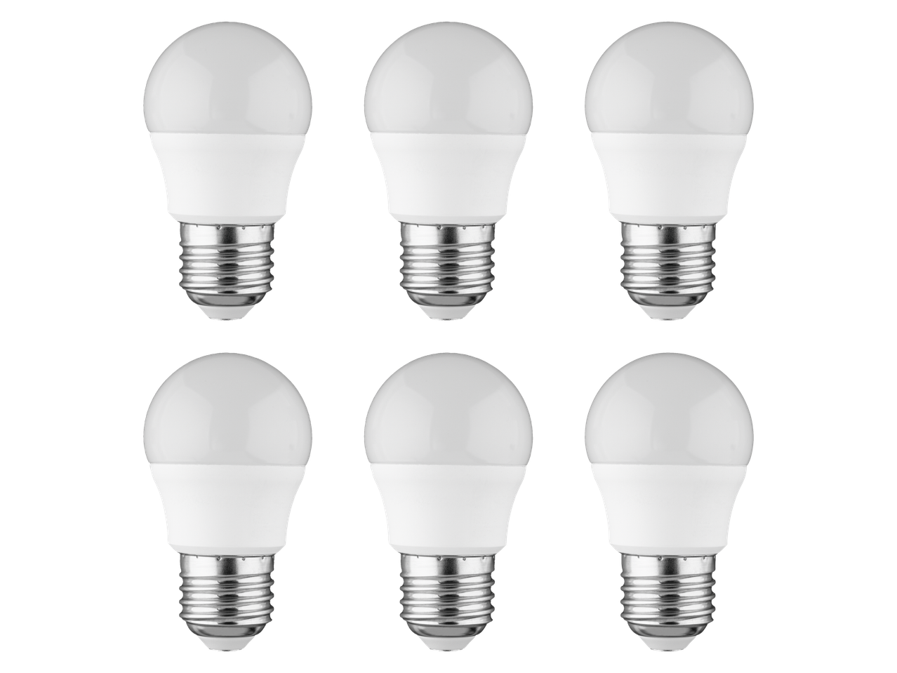 Șase becuri LED cu dulie E27.