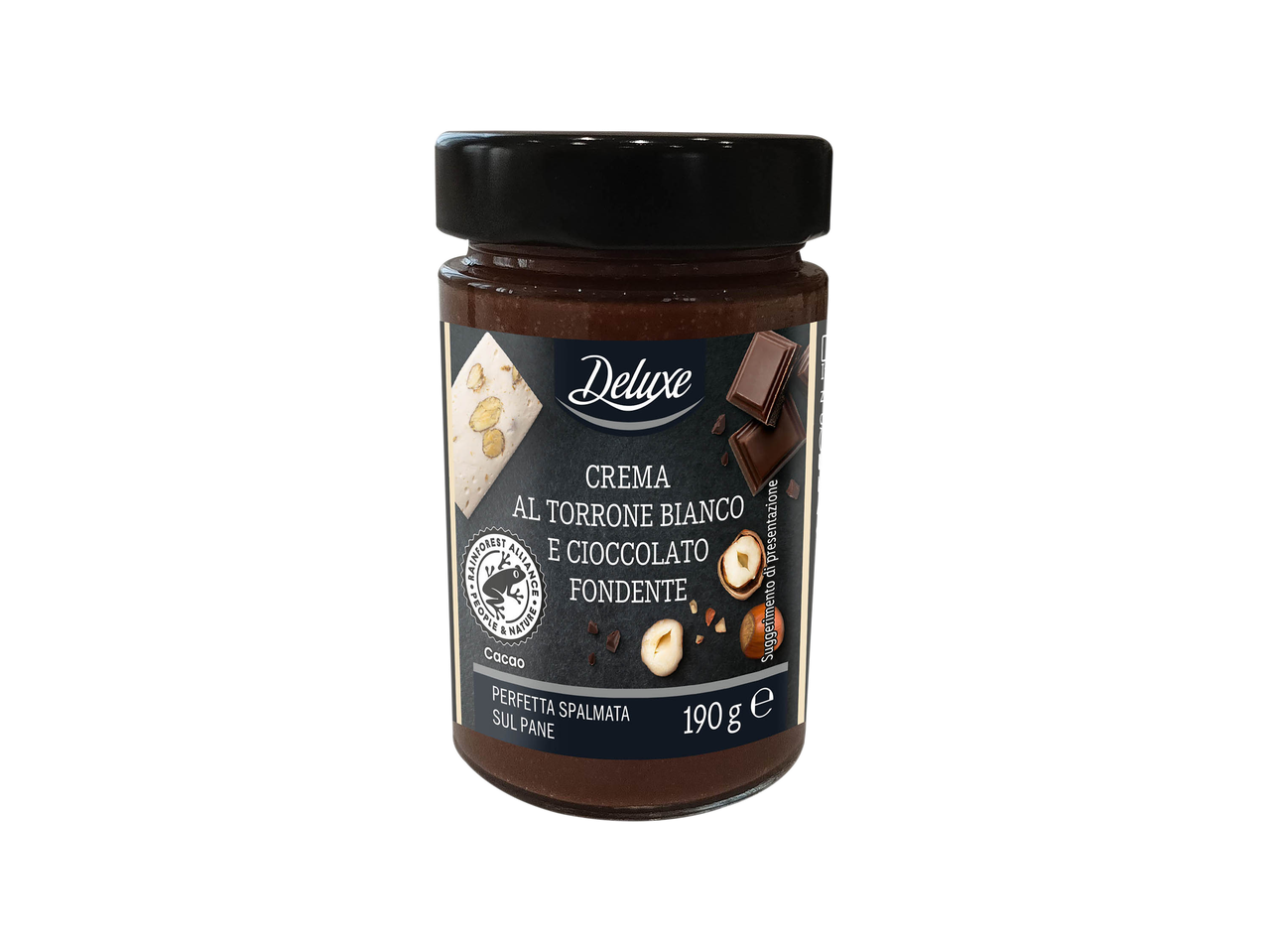 Crema al torroncino e cioccolato fondente