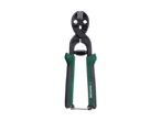 Ein schwarzer Bolzenschneider mit grünen Griffen und dem Parkside-Logo.