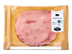 Zwagernan geroosterde ham in verpakking.