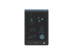 A black, space-themed LCD Writing Tablet with small icons.