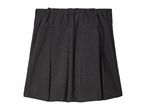 Dark grey pleated school skirt.