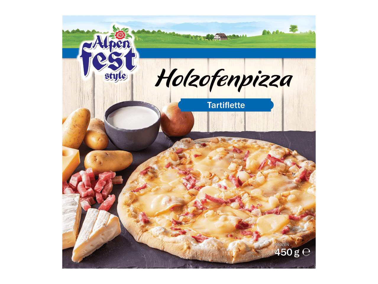 Puu-uunipizza Tartiflette