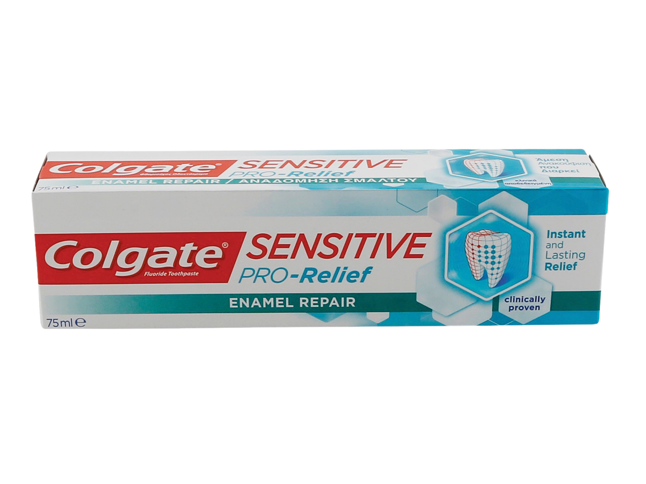 Colgate Sensitive Pro-Relief Enamel Repair toothpaste box