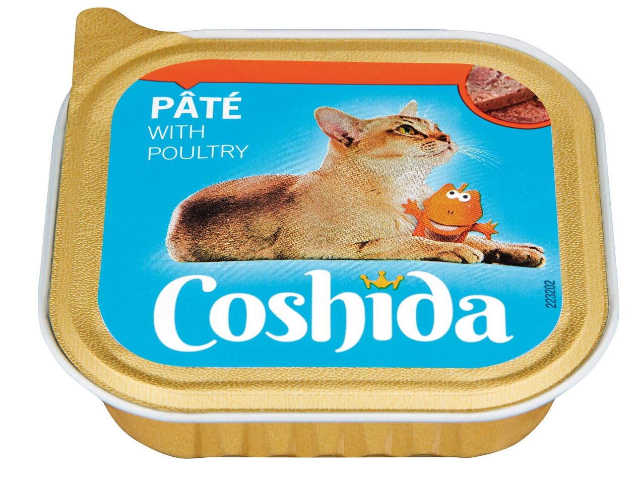 Coshida baromfi paštétom macskáknak.