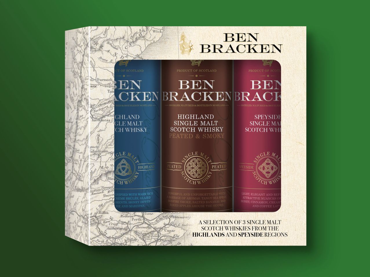 Gehe zu Vollbildansicht: Ben Bracken Single Malt Whisky Mini-Pack - Bild 1