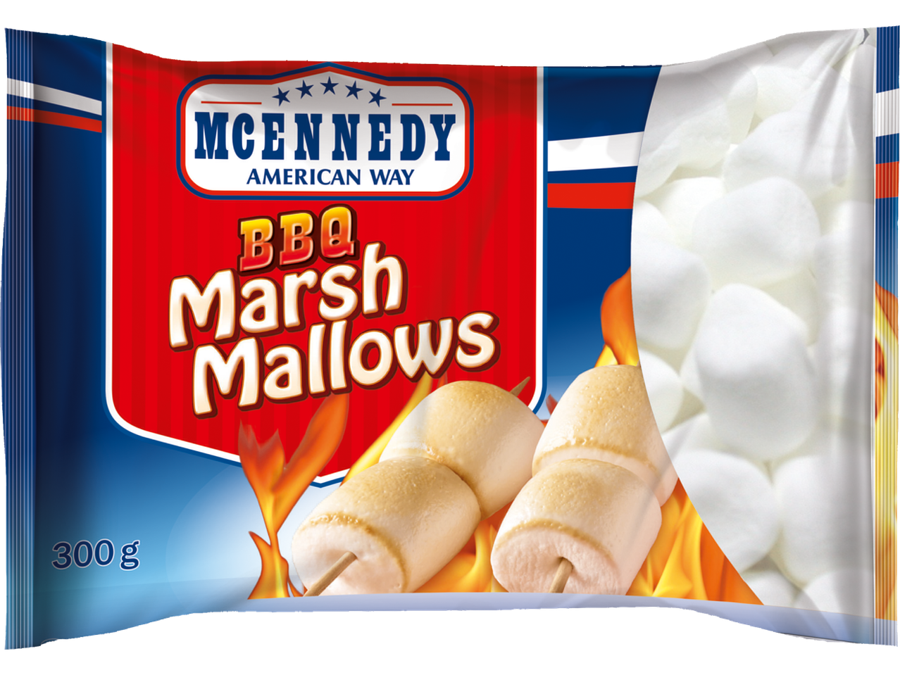 MCENNEDY Pianki marshmallows o smaku waniliowym