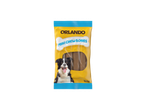 Orlando Mini Chew Bones dog treats with a border collie on the packaging.