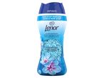 Lenor Spring Awakening mosószer illatfokozó, kék virágos dizájnnal.