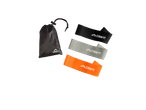 Bandas de resistência Crivit para fitness com bolsa de transporte.