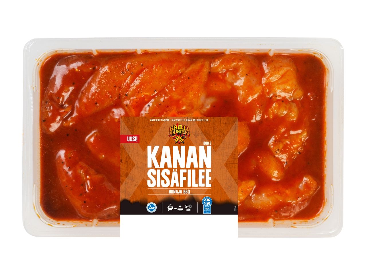 Kanan sisäfilee punakastikkeessa.