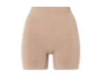Beigefarbene Shapewear-Shorts.