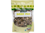 Alesto Seed Mix in a clear plastic bag with nutritional information
