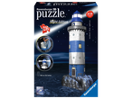 Ravensburger 3D pusle Night Edition tuletorn 216 tükiga ja LED-tuledega.