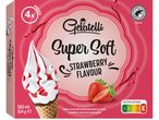 Сладоледени конусчета Gelatelli Super Soft с вкус на ягода.