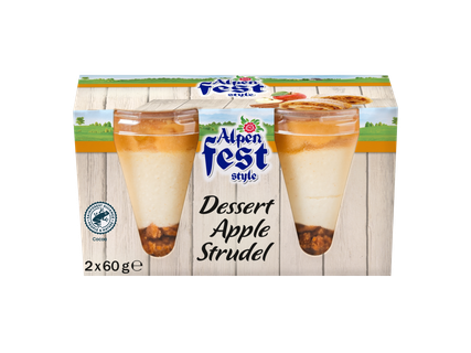 Alpenfest Dessertglaasjes apfelstrudel