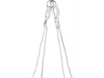 Šūpoles stiprinājuma virves ar metāla āķiem.