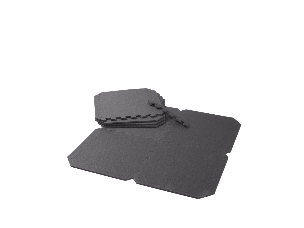 Pakk tumedahalle põrandakaitsematte pusle servadega