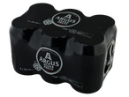 Pack de 6 cervejas Argus Cerveja Preta, garrafas de 330ml, 5,6% vol, feito com 70% de plástico reciclado.
