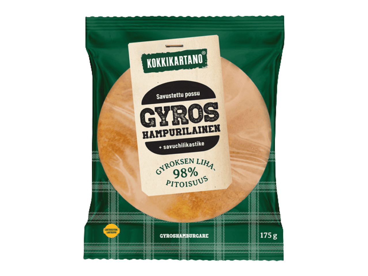 Gyros-hampurilainen 2 kpl