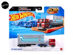 Hot Wheels Optimus Prime truck and trailer toy in Transformers packaging
