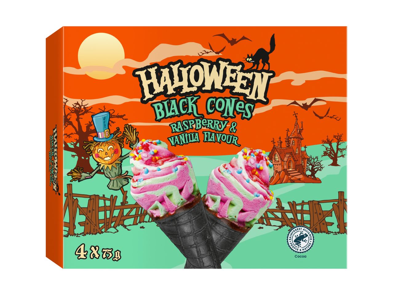 Go to full screen view: Halloween Black Cones - Image 1